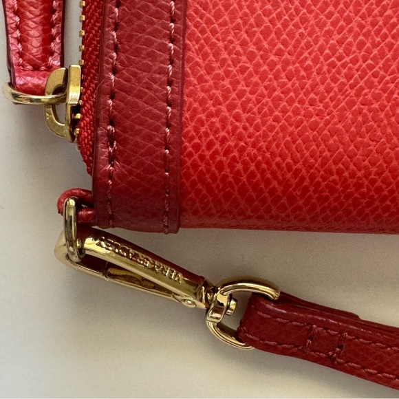 New Vera Bradley Red Grab And Go Leather Wallet Wristlet - Picture 5 of 7